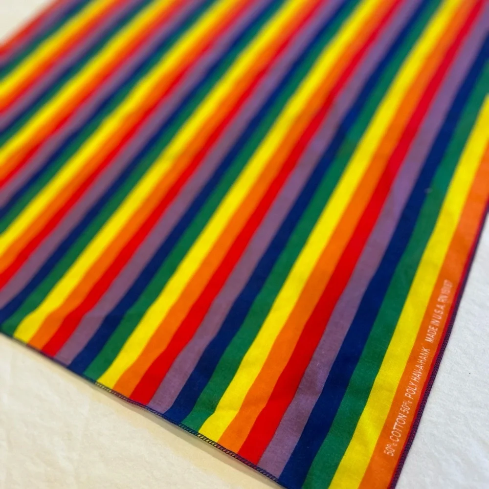 Vintage Rainbow Bandanna